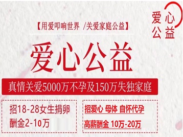 新安捐卵助孕生子 爱心志愿者招募